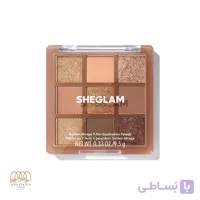 پالت سایه چشم ۹ رنگ شیگلم مدل Golden Mirage