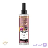 اسپری دو فاز مو گلیس مدل serum deep repair مناسب موهای آسیب دیده