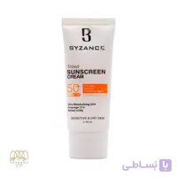 کرم ضد آفتاب رنگی بیزانس با +SPF50 مخصوص پوست خشک و حساس رنگ بژ طبیعی 20
