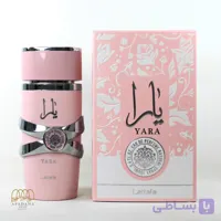 ادو پرفیوم زنانه لطافه یارا صورتی حجم 100 میل