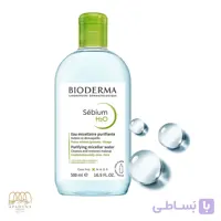 میسلار واتر پاک کننده آرایش صورت و چشم بایودرما مدل Sebium H2O حجم 500 میل