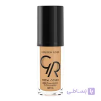 کرم پودر و کانسیلر توتال کاور گلدن رز رنگ 16 Warm Honey