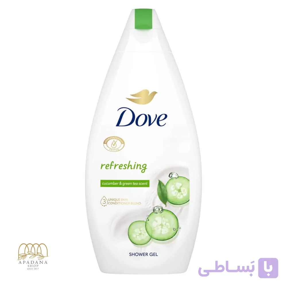 شامپو بدن عصاره خیار و چای سبز داو حجم 500 میل