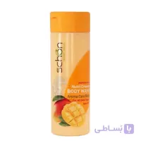 شامپو بدن کرمی شون حاوی عصاره شیر و توت فرنگی حجم 300 میل