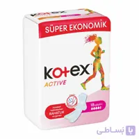 نوار بهداشتی کوتکس مدل Active سایز بزرگ بسته 18 عددی