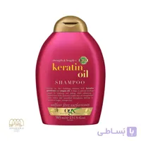 شامپو کراتینه ضد شکنندگی مو او جی ایکس Ogx Keratin Oil حجم 385 میل