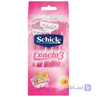خودتراش زنانه شیک مدل Exacta3 بسته 4 عددی