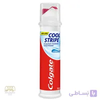 خمیردندان خنک کننده پمپی کلگیت مدل کول استریپ Cool Stripe حجم 100 میل
