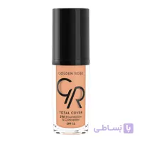 کرم پودر و کانسیلر توتال کاور گلدن رز رنگ 09 Warm Rose