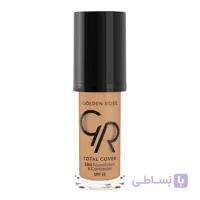 کرم پودر و کانسیلر توتال کاور گلدن رز رنگ 17 Golden Beige