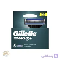 یدک خودتراش ژیلت مدل مچ تری پلاس +Mach 3 بسته 5 عددی