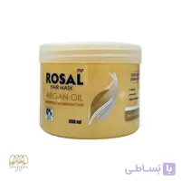 ماسک موی فوری روغن آرگان براق کننده و مغذی (بدون سولفات) روزال