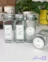 شیشه ادویه مککارتی متوسط درب استیل