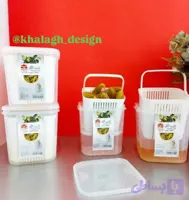 ظرف سبد دار بزرگ(خیارشور و ترشیجات)