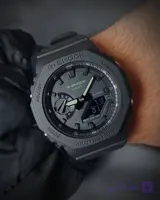 ساعت مچی جی شاک مدل Gm2100 خلبانی مشکی طوسی