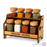 ست جا ادویه رومیزی ۸ پارچه کتیبه