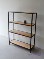 استند /قفسه/کتابخانه ترکیب چوب وفلز کد9654