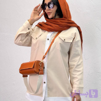 شومیز مانتویی زنانه کتان