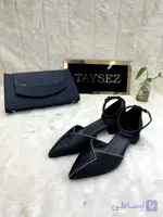 کفش مجلسی زنانه پاشنه ساتن پولکی نگینی سایزبندی 37 تا 40 پاشنه 3 سانتی