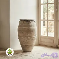 خمره کوزه سفالی پتینه کاری شده ارتفاع 60