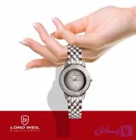 ساعت لوندویل زنانه دور نگین فول استیل