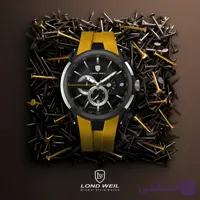ساعت لوندویل مردانه سه موتوره کرنوگراف بند رابر اورجینال 830132