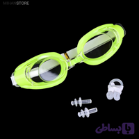 عینک شنا Wave LING | خرید با کیفیت + دماغ گیر و گوشگیر رایگان | فروشگاه شاپینو
