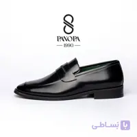 کفش کالج مردانه ورنی کد 023 چرم طبیعی شرانگ براق و با کیفیت