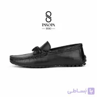 کفش کالج چرم کد 024 دارای زیره رابر