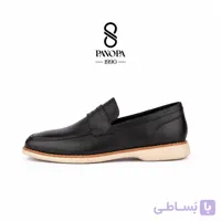 کفش کالج مردانه چرم جیر کد 016