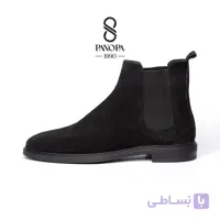 کفش بوت مردانه چرم کروکو کد 036
