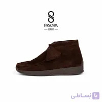 کفش بوت مردانه چرم طبیعی کد 053