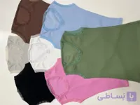 تاپ یقه گیپوردار دخترانه