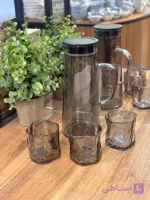 پارچ و لیوان دفرمه دودی