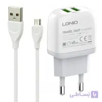 شارژر دیواری الدینیو مدل A2219 به همراه کابل تبدیل MicroUSB