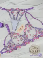 ست توری خانم گل بنفش – کد TS051