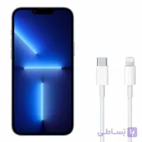 کابل شارژر اپل آیفون ۱۳ پرو مکس اصلی اپل استور گارانتی شرکتی