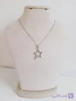 گردنبند ستاره دنباله‌دار فول‌نگین استیل