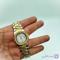 ساعت زنانه طرح پتک فیلیپ نقره‌ای طلایی دورنگین