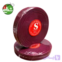 نوار اریب کتان ۲۵ یاردی زرشکی