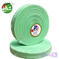 نوار اریب کتان ۲۵ یاردی سبز پاستلی
