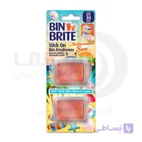 خوشبوکننده سطل زباله بین برایت Bin Brite با رایحه میوه‌های استوایی بسته 2 عددی