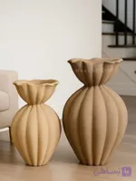 گلدان تکسچر دامنی کنار سالنی/دوسایز (قیمت ها بصورت تکی ذکر شده)