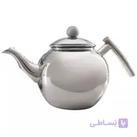 قوری نزاز NEZAZ خمره ای استیل نیم لیتر دسته کروم کد 1000