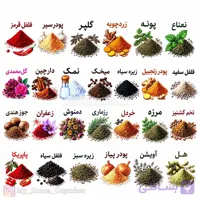 لیبل رنگی ضد آب ادویه بسته ۲۶ عددی