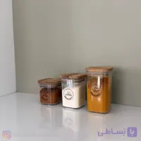 جا ادویه اکریلیک درب چوبی