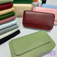 ست کیف و شال پفکی با کیف دو رنگ