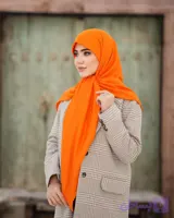 روسری نخ ژاکارد دست دوز gnt قواره 140 کد 1-134