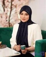روسری ابریشم ژاکارد مامی قواره 140 کد 330
