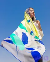 روسری حریر دخترانه سایز 115 دارای رنگ‌بندی برند gnt کد 150